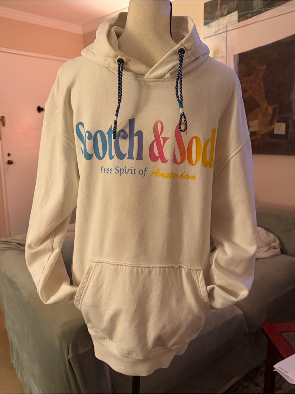 Men’s SZ M The Scotch & Soda "Free Spirit of Amsterdam" Hoodie